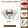 20/8Pcs Stainless Steel Dipping Sauce Dish  45/100ml Dipping Cup for Ketchup Sushi Snack Dipping BBQ Condiments Serving Bowl
