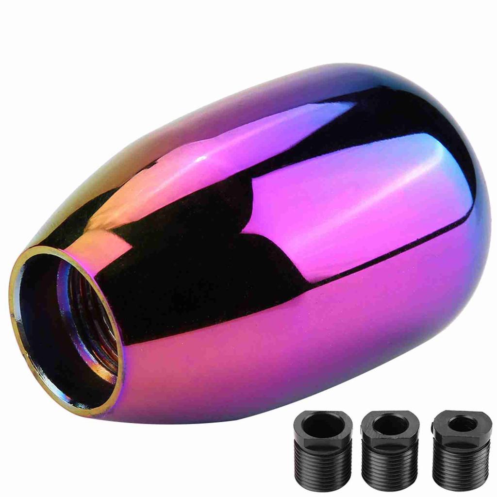 Car 5 Speed Manual Gear Knob Lev Stick with 3 Adapt s 8Celsius10Celsius12mm (Red)