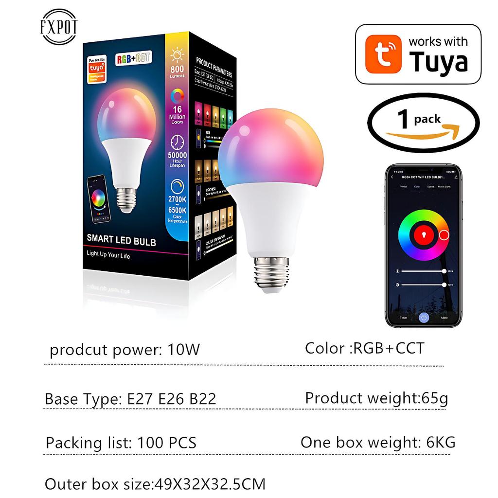 Tuya Smart Stropní svítidla a WiFi žárovky kompatibilní s Alexa