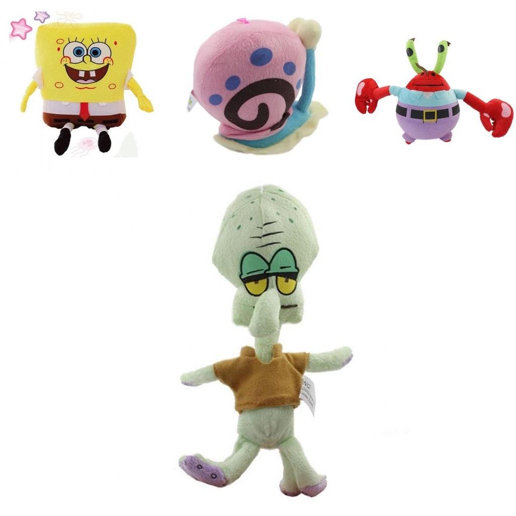 Rozkošná plyšová zvířátka Spongebob Patrick Pan. Krab Squidward Šnek Nástěnná dekorace