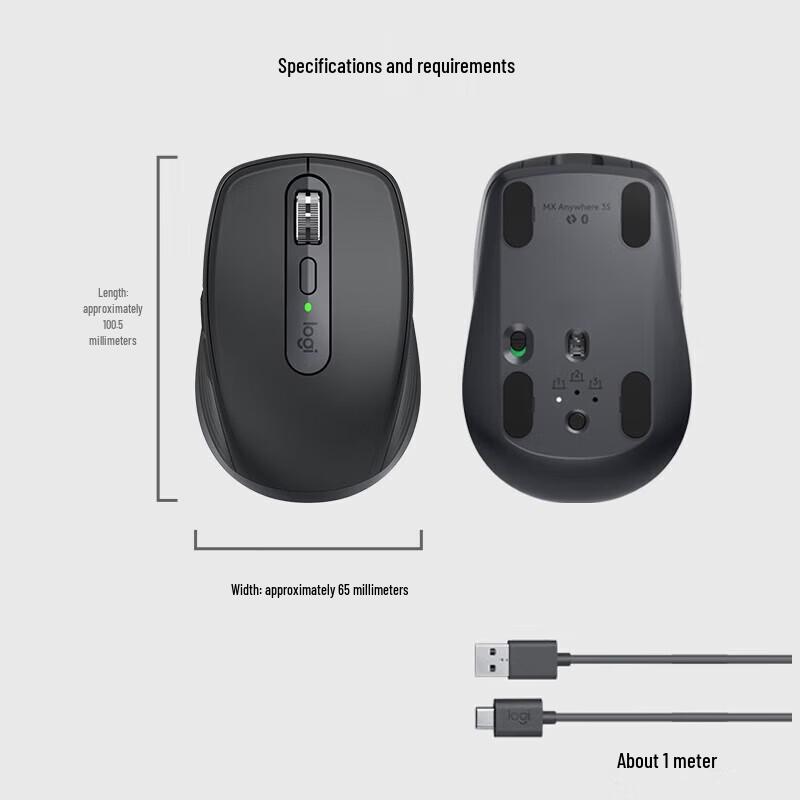 Logitech MX Anywhere 3S Silent Wireless Bluetooth Mouse