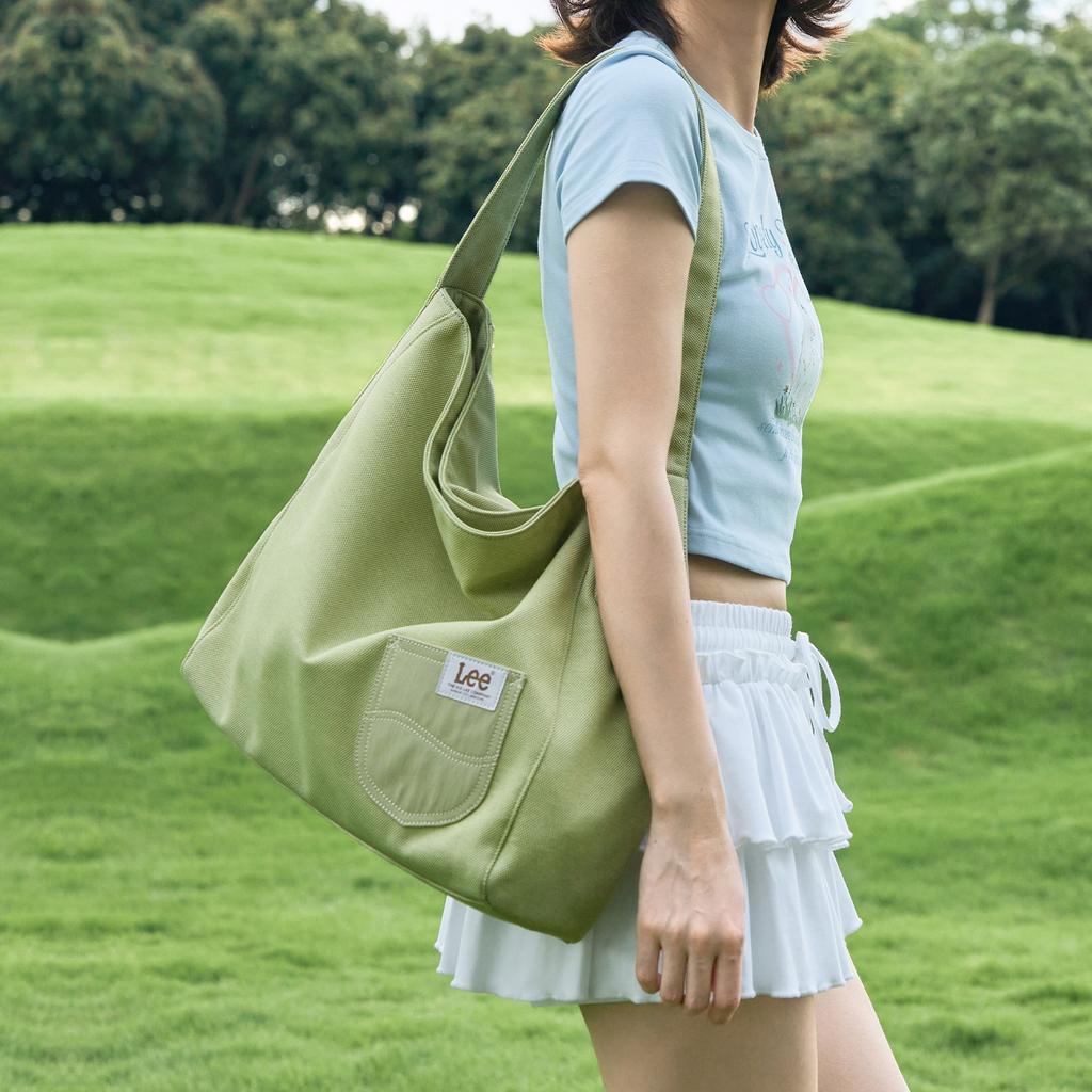 New Lee Fabric Shoulder Bag Women's Millet/Fruit Green LE250610M