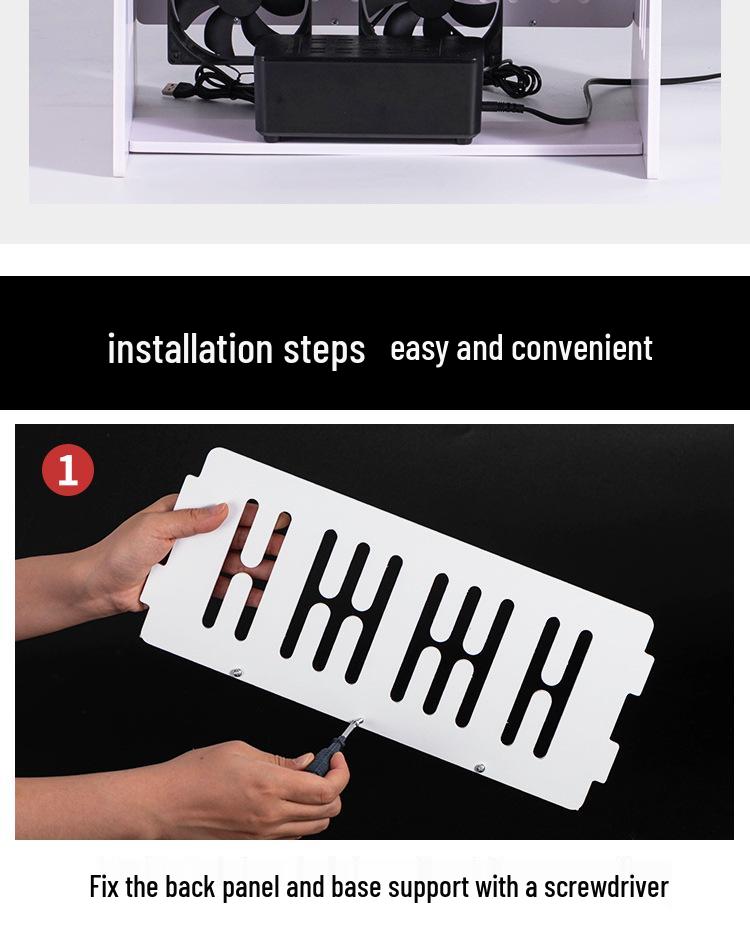 Multi-Device Mobile Phone Stand with Heat Dissipation and Charging Slots for Desktop or Office Use