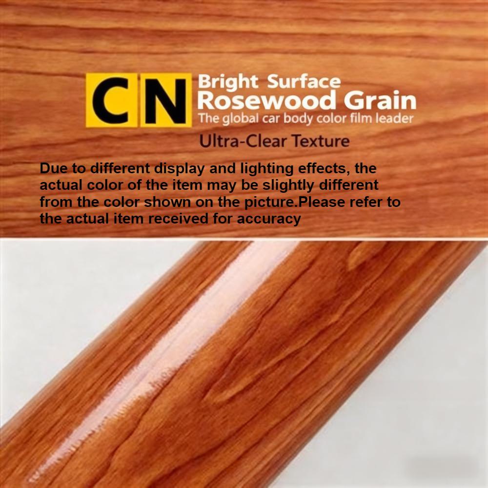 Car interior film bird eye shiny peach wood grain sticker Home center console gear modification Sandalwood color changing film