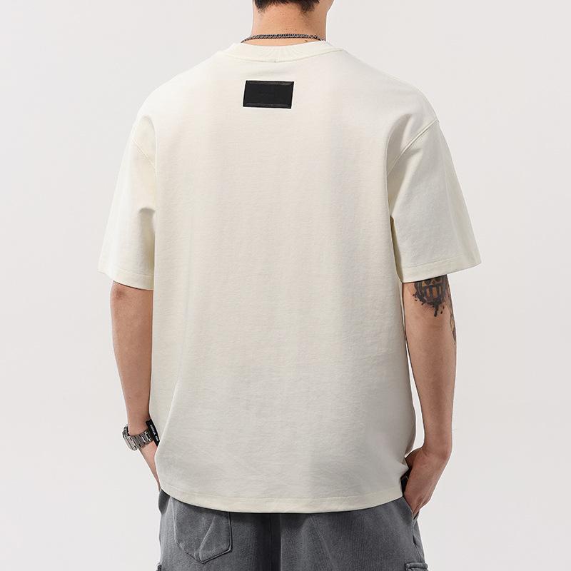 New Summer Simple Round Neck Short-sleeved T-shirt for Men