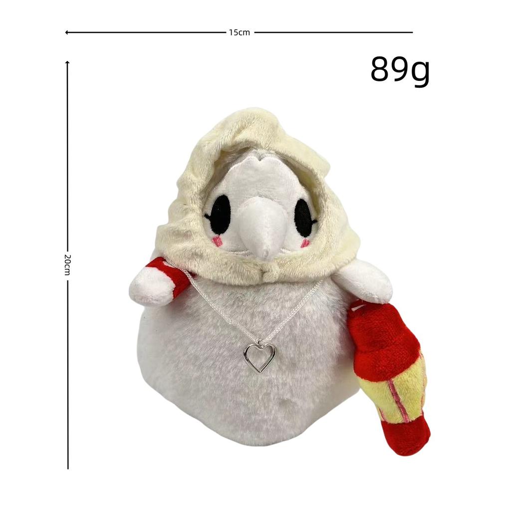 Plüschpuppe Krähe Krankenschwester, Halloween Leuchtpuppe Lichtabsorbierende Puppe