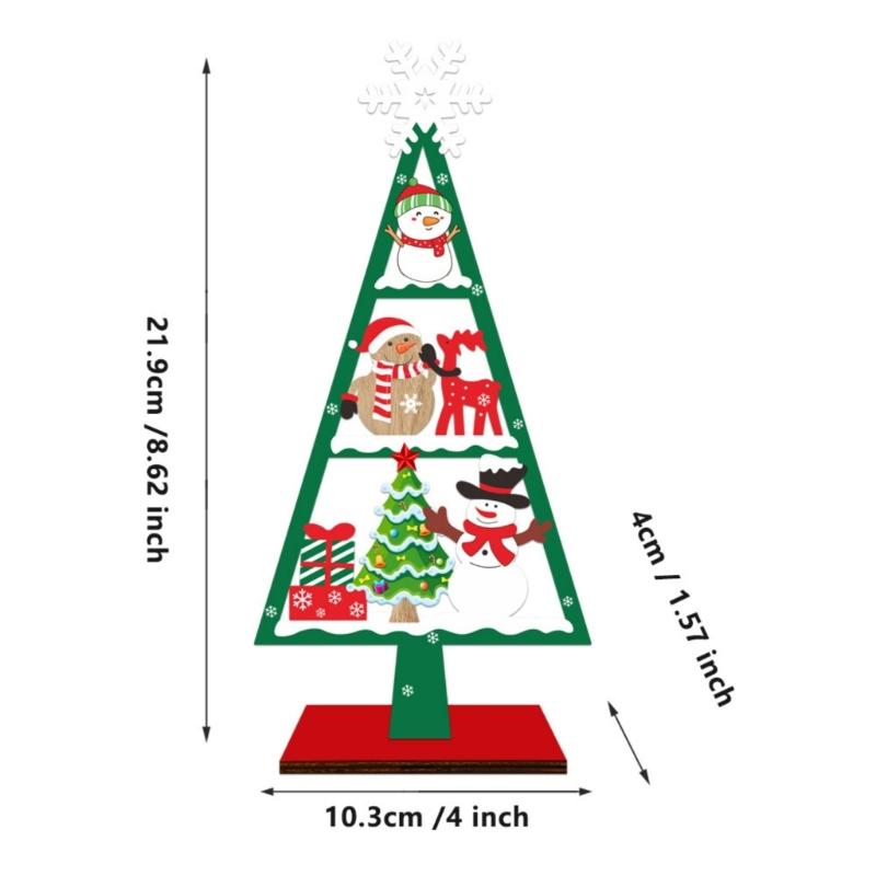 Natural Wood Festival Tree Sculpture Holiday Centerpiece Handmade Desktop Decoration For Christmas Gatherings And Gifts