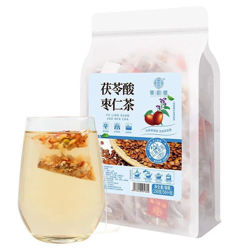Poria Spinosae Fröte Lily Yam Poria Cocos Sour Jujube Kernel Örtte 250 g