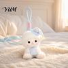 Decorative Hanging Plush Goodnight Sheep Keychain, Cute Sleepy Lamb Stuffed Toy with Nightcap, Sitting Soft Fluffy Bag Charm for Backpack And Nursery