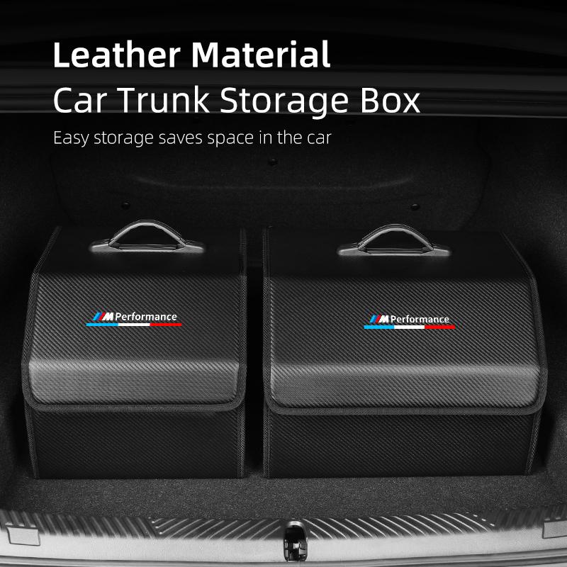 2025 Hot Car Trunk Storage Bag Leather Camping Box For BMW Performance X1 X3 X5 E39 E46 E90 F20 E60 F30 E36 F10 E87 E70 E91 E30