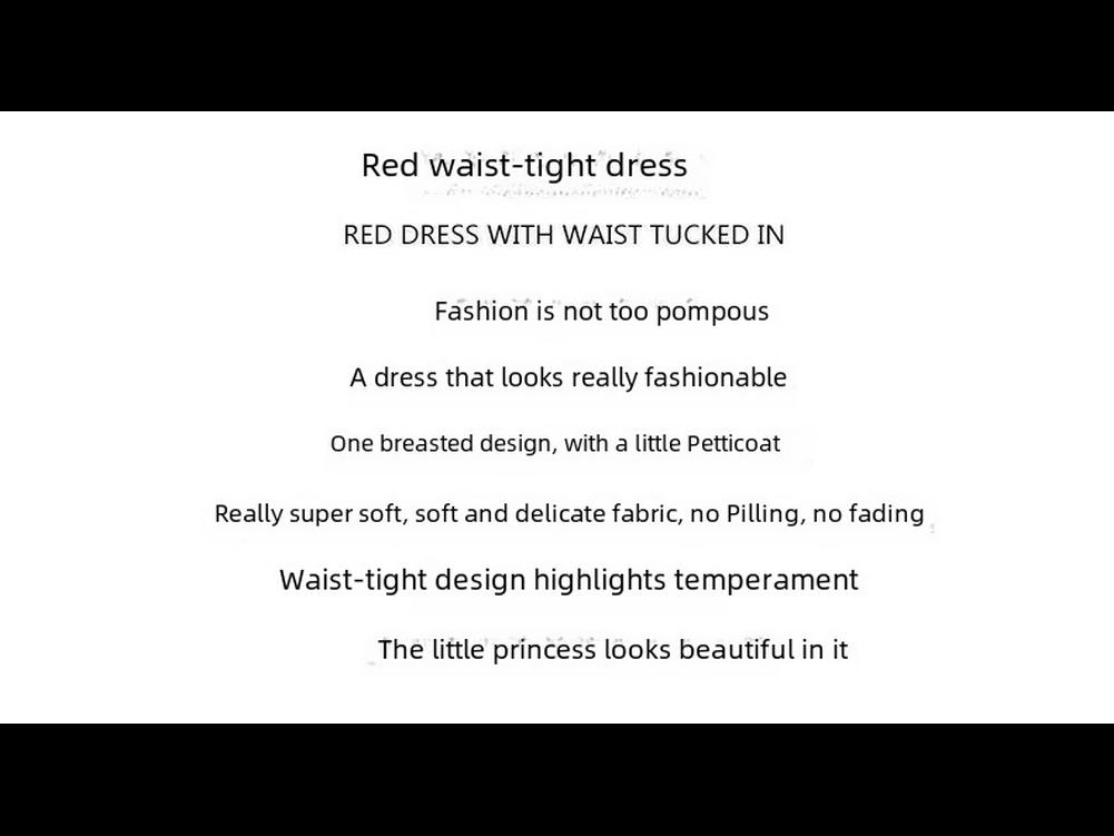 Girls' College Style Long Sleeve Princess Dress for Autumn and Spring