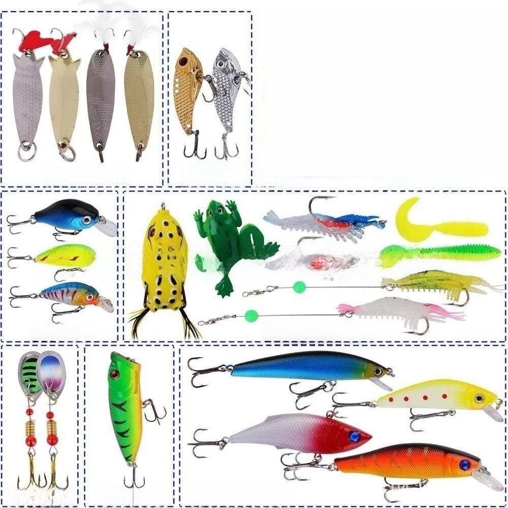 Fish Bait Fishing Lure Kit Realistic Design Artificial Bait Fishing  Advent Calendar  Birthday Gift