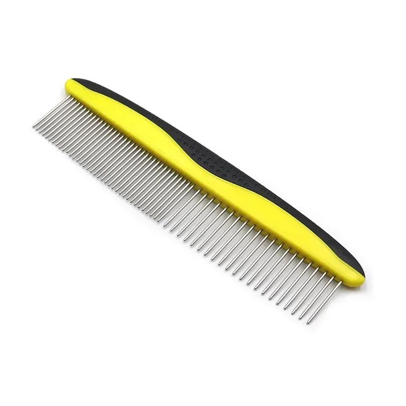 New Pet Comb Stainless Steel  Dense Double Teeth Open Knot Comb Cat and Dog Hair Removal  Beauty Comb Pet Supplies