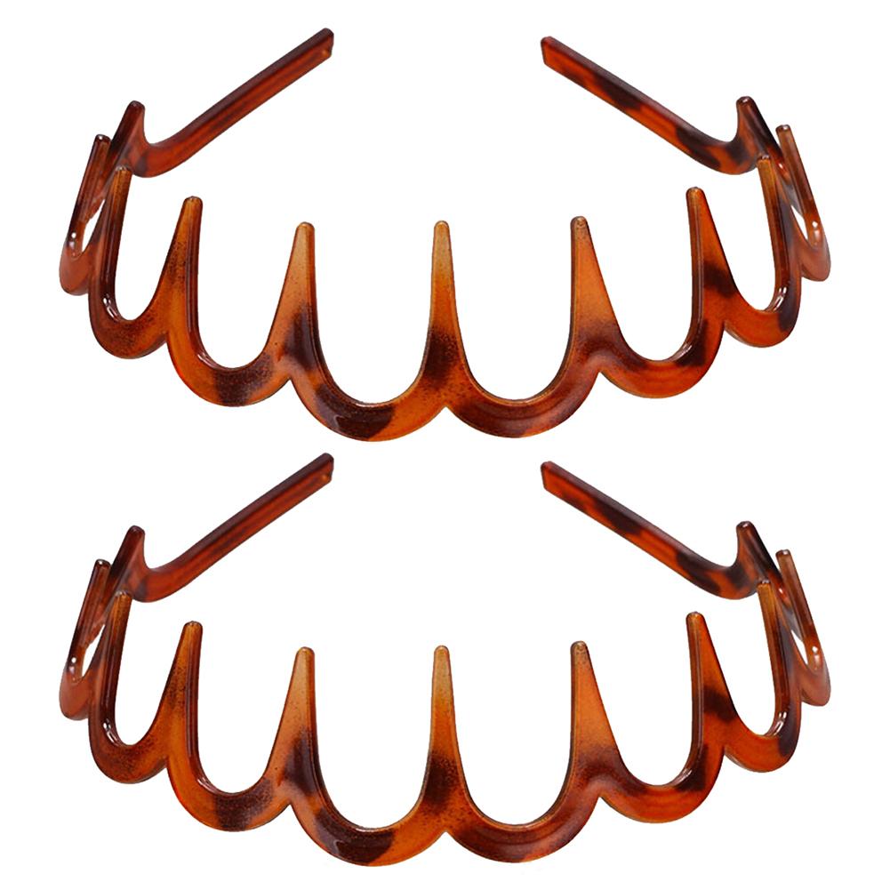 Toothed Comb Hair Hoop Non-Slip High Cranium Head Bands Wavy Teeth Hair Hoop Accessory for Women Daily Use Yoga Spa Parties