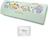 PokePeace Hard Folding Eyeglass Case with Cloth, Sweets Shop Set (Eyeglass Case, Cleaner)