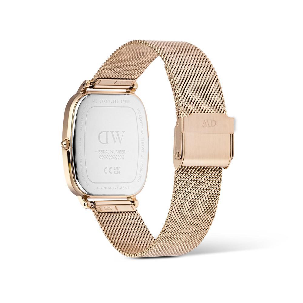 Danielwellingteon Marlon Melrose Linen Rose Gold Mesh Wristwatch