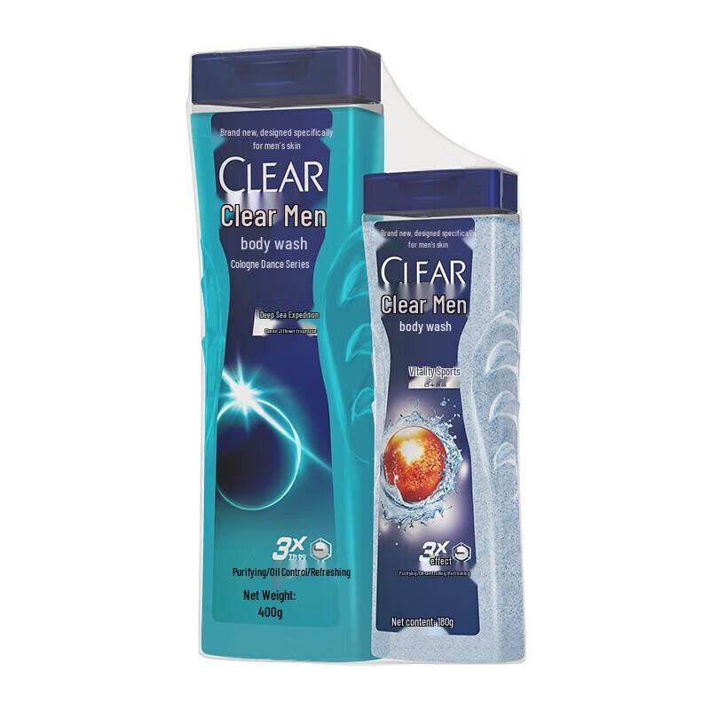 Clear Men Deep Sea + Vitality Cologne Scent Shower Gel
