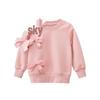 Girls' Korean Style Fleece Sweatshirt - Autumn 2024 Children's Pullover