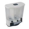 3 Grid Cereal Dispenser Airtight Dry Food Storage Container Wall Mounted Grain Storage Container Blue