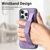 Kickstand Wrist Strap Leather Phone Case for iPhone 16 15 Pro Max Plus SE 2025 Shockproof Protective Cover