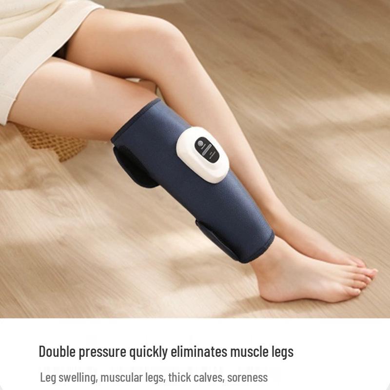 Electric Air Pressure Leg and Foot Massager with Calf Heater for Varicose Veins and Meridian Relief