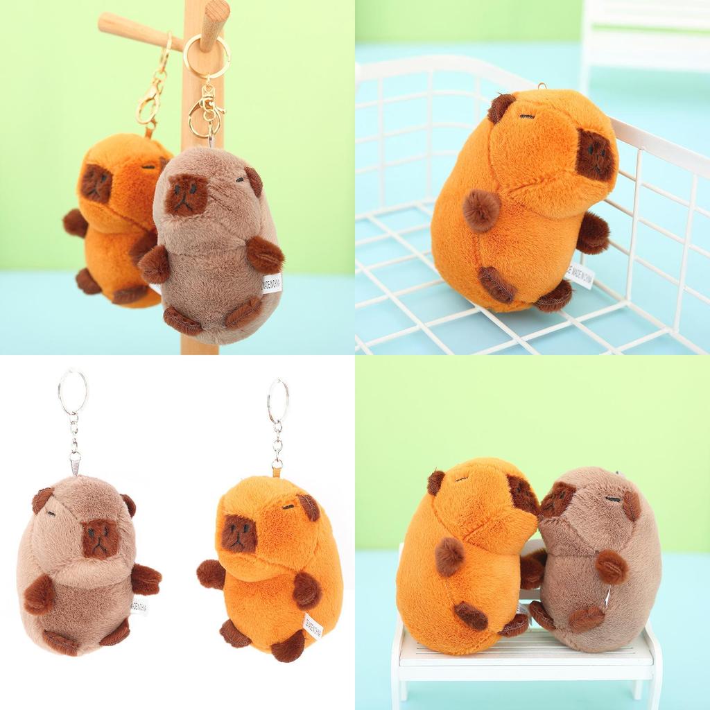 Cute Capybara Stuffed Animal Keychain Delightful And Quirky Plush Toy