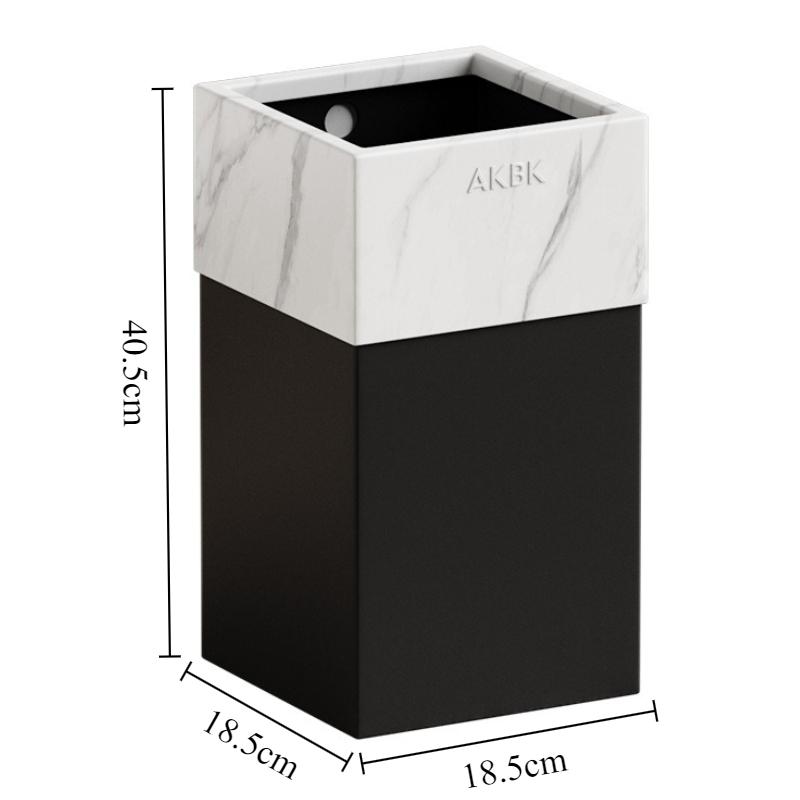 Metal Trash Can Retro Waste Bins Living Room Luxury Creative Garbage Container Household Food Rubbish Organization Buckets