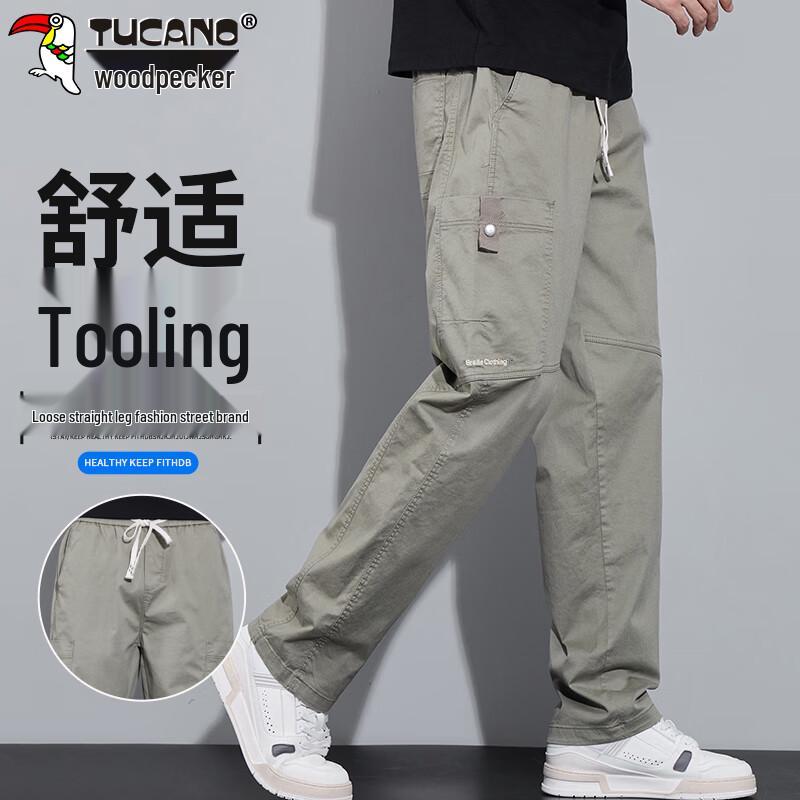 Tucano Men's Autumn/Winter Loose Straight Casual Workwear Pants