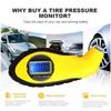 Compact Digital Tire Pressure Gauge with LCD Display for Cars Motorcycles and Vehicle Maintenance Kits