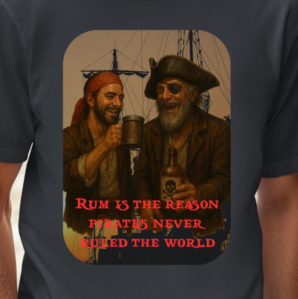 Rum Is The Reason Tee, Pirate Drinking Rum T-shirt, Talk Like A Pirate Day S