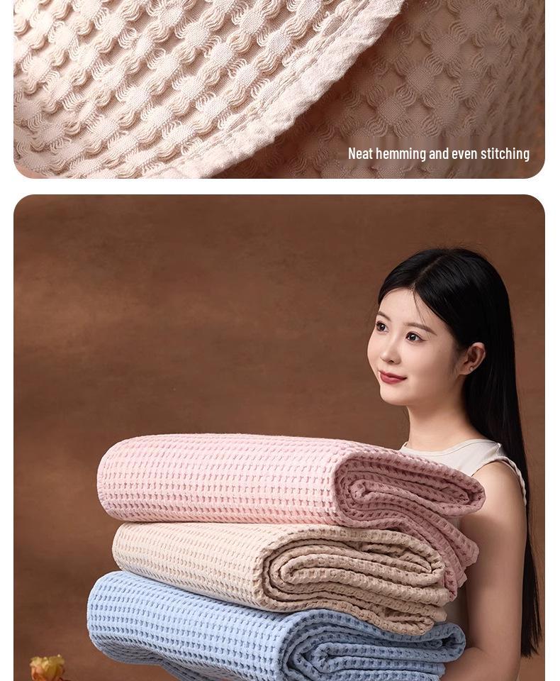 Soft Cotton Gauze Sofa Blanket - Perfect for Summer, Office Naps & Air Conditioning