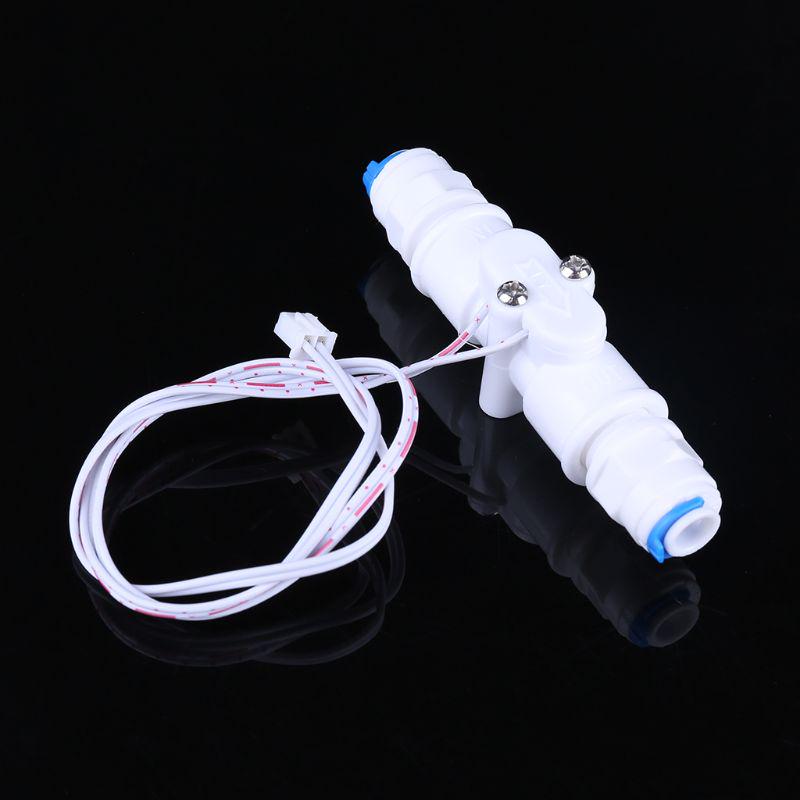 1/4" NPT Water Flow Switch Durable PE Tube Liquid Flow Sensor Switch Easy to Use for Water Purifier & Water Dispenser M4YD