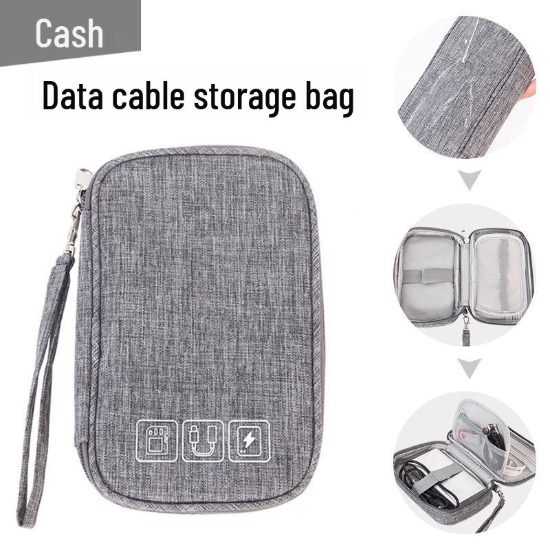 Portable Electronics Organizer: Compact Storage Bag for Cables, Chargers, and Power Banks - Ideal for Travel and Business Trips