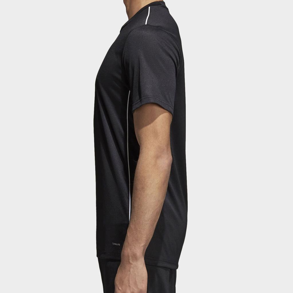 adidas T Shirts Men's Black Crew Neck Moderate Straight Fit CE9021