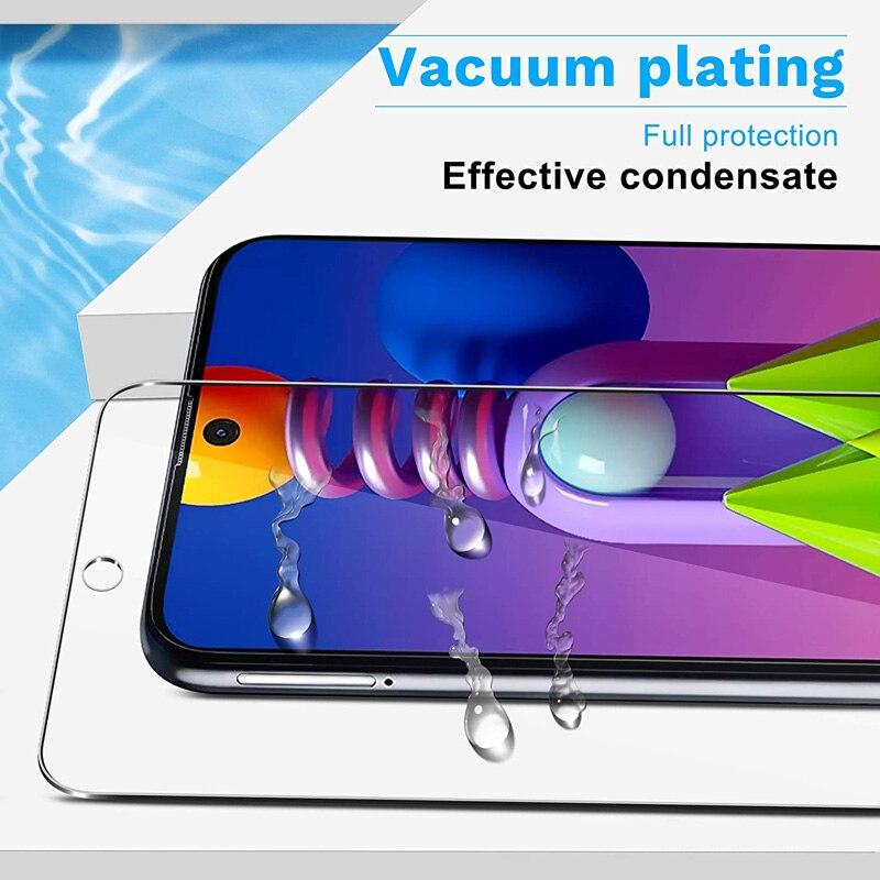 Ochranné sklo pro Samsung M52 M62 M32 5G M42 M21 M31 M02 M02S Ochranné tvrzené sklo pro Galaxy M12 M01 M11 M51 M31S M 52 32 12 02