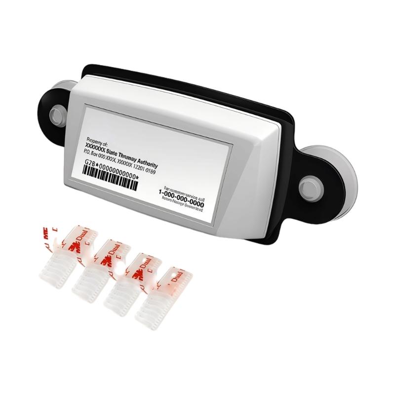 

Suction Cup Pass Card Holder for Windshield Offering Rapid Installation Unobstructed Views and Secure Retention