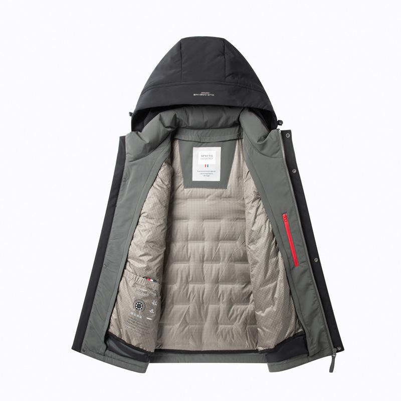 Autumn and Winter White Goose Down Can Be Removed From The Liner, Medium and Long Styles, One Dress and Three Warm Coats.