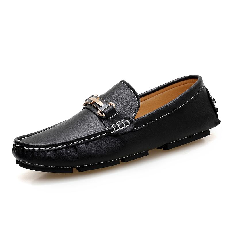 Fashion New Design Loafers Men Fashion Slip on Shoes New Comfy Men's Driving Flats Casual Leather Moccasins All-match Male Lazy Footwear