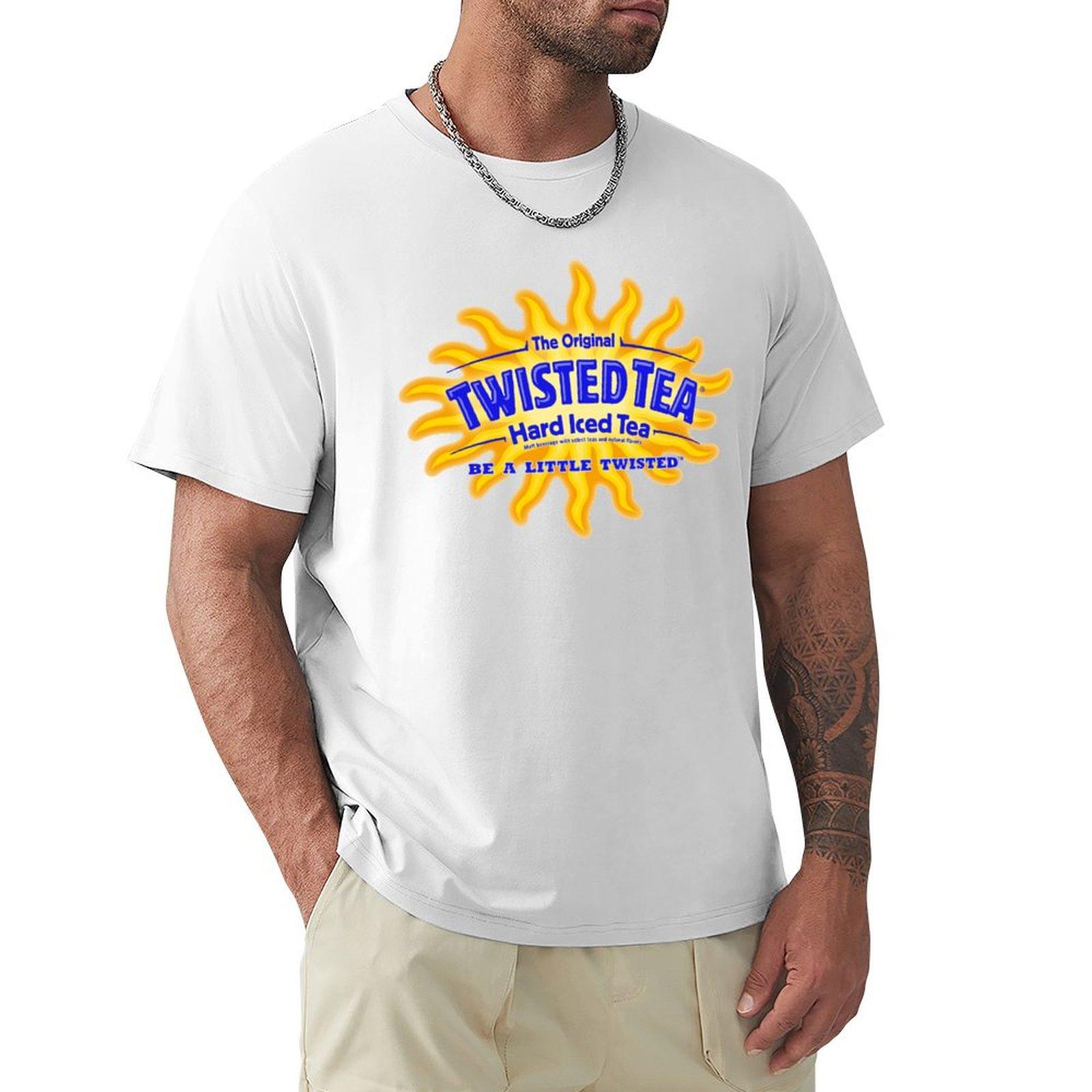 Twisted Tea Logo Tshirt Vintage Print Crew Neck Tee S