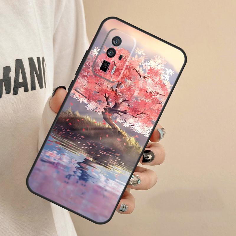 Cherry Blossom Case For Xiaomi 15 14 Ultra 13T 14T 15T Pro 17 Pro Max POCO F8 F7 F5 F6 X3 X5 X6 X7 Pro Cover