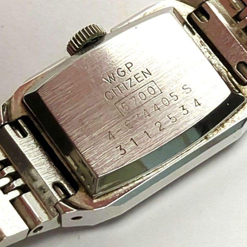 Used Working good condition CITIZEN Ladies Hand-winding Cut Glass Bracelet Watch Accessory Watch Green Dial 709