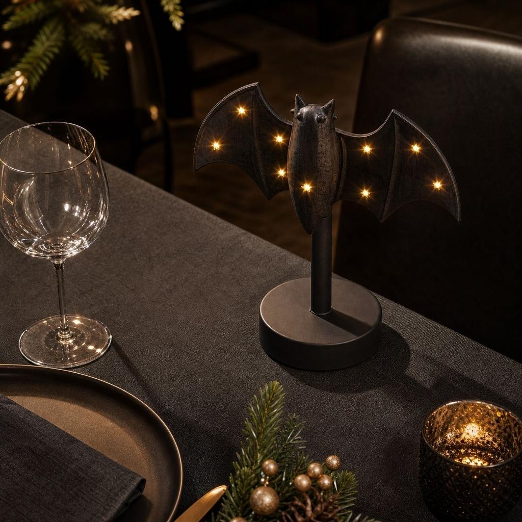 Light with Button Battery, 17.5819 Cm, Small Decorative Shaped Night Light for Shelf or Desk