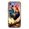 Phone Case Cover for iPhone 17 16 15 14 13 12 Pro Max 11 Pro Max 17 AIR Plus Shockproof Soft TPU Shell Cock Rooster Chicken Bags