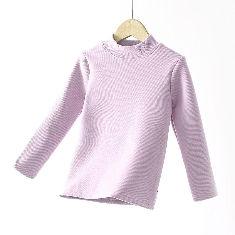 

Унисекс Детский Зимний Свитер на Флисовой Подкладке – Стиль 2025, Белый Термобазовый Слой 130 cm фиолетовый