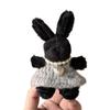 Fashion Cute Plush Rabbit Charm Keychains Pendant Hanging Ornament Keyring Backpack Decoration Jewelry for Women Girls