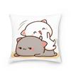 Home Peach Cat Cushion Cover Pillowcase Sofa Car Pillowcase Christmas Decoration Bedroom Living Room Pillowcase
