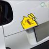 Reflective car sticker; surprised chick car motorcycle electric bike decoration helmet box trunk waterproof sticker;