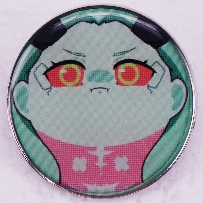 Cyberpunk Edgerunners Anime Character Brooch серебряный