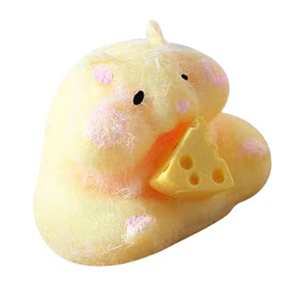 Hamster  Pinch Toy Blingbling Slow Rebound Stress Relief Toys Transparent Cube Squeeze Toy Gift Sticky Stress Relief Relax Toys