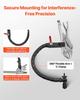 Dial Test Indicator with 360° Flexible Arm and 360° Locking Pliers, 0.03 Mm Accuracy, 0-25.4mm Range, Professional for Machine Set-Up, Narrow Area